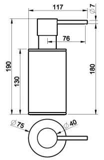 Дозатор Gessi 316 54737.239 белый/брашированная сталь